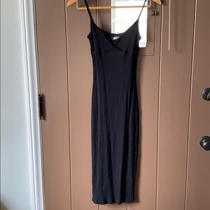 Reformation ribbed spaghetti strap dress